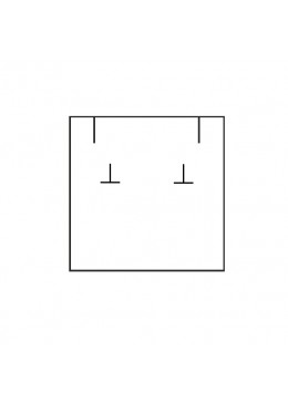 PB-2-B CAJA BLANCA COLGANTE Y PENDIENTES 73x69x39 Mm.