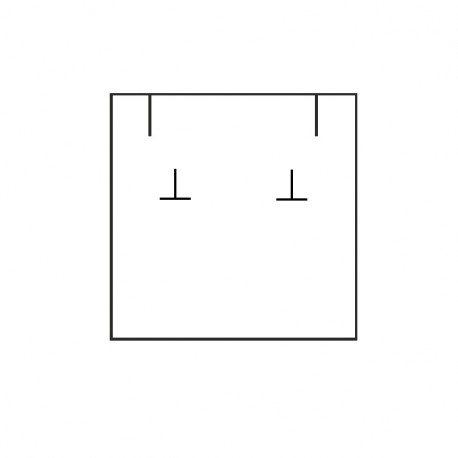 PB-2-B CAJA BLANCA COLGANTE Y PENDIENTES 73x69x39 Mm.
