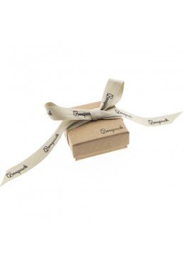 Caja de carton con lazo forrada de papel para juego y colgante de joyeria y bisuteria LNT-61