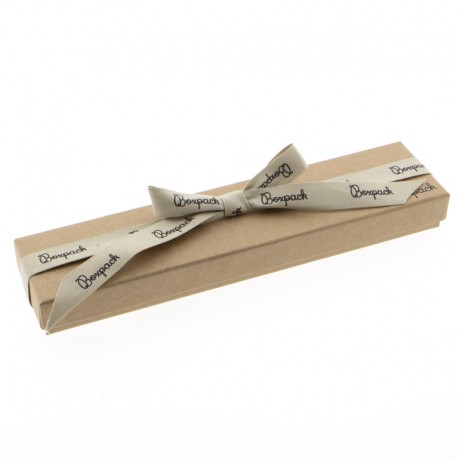 Caja de carton FSC® MIX con lazo forrada de papel para pulsera de joyeria y bisuteria LF51-K