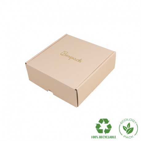 CAJA PARA ENVIO PERSONALIZADA POR FUERA JOYERIA 175x175x60 mm CE-175 
