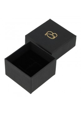 Caja de carton forrada de papel para anillo sortija de joyeria y bisuteria EP-42