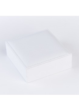 ESTUCHE JOYERIA BLANCO COLGANTE INTERIOR 87x91x30 mm.