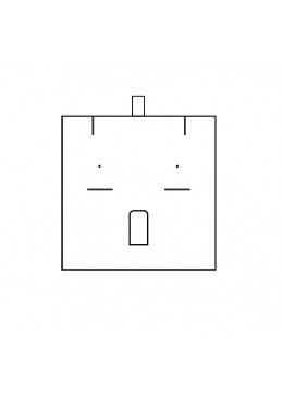 Taco para bandeja para 12 conjuntos de anillo, pendientes y colgante de joyería y bisutería 315x225x30 mm BJ-12J