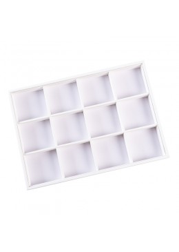 BANDEJA 12 HUECOS BLANCA 315x225x30 mm BJ-12H