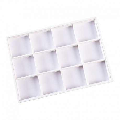 BANDEJA 12 HUECOS BLANCA 315x225x30 mm BJ-12H