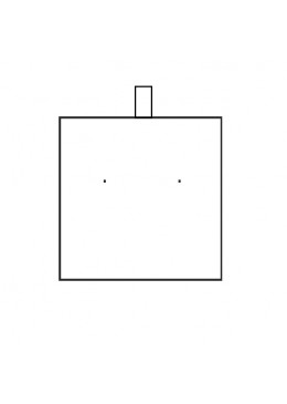 Taco para pendientes de joyería, bisutería color blanco para bandeja