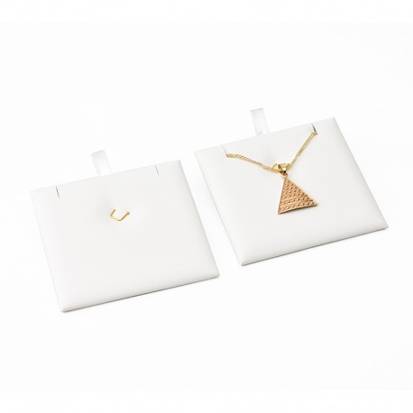 Taco para colgante con gancho de joyería, bisutería color blanco para bandeja de 12 huecos