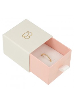 CAJA PARA SORTIJA O PENDIENTES 55x50x42 Mm BLANCA SG-1-RS-B