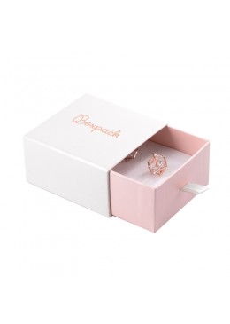 CAJA PARA PENDIENTES Y COLGANTE 73x70x40 Mm BLANCA SG-1-B-RS