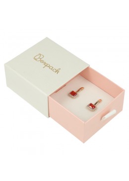 CAJA PARA COLGANTE Y PENDIENTES 73x70x40 Mm BLANCA SG-2-B-RS