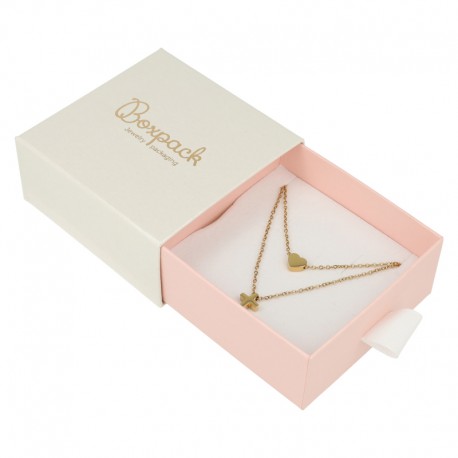 CAJA PARA PENDIENTES Y COLGANTE 90x87x40 Mm BLANCA SG-3-B-RS