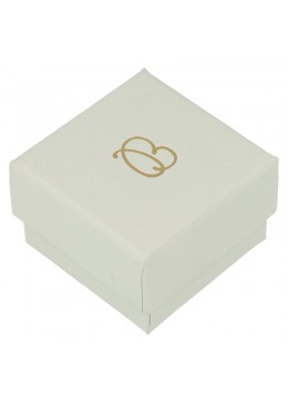 Caja de cartón para anillo, sortija o pendientes color gris de joyeria y bisuteria ST-42