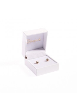 Estuche para pendientes blanco interior blanco 46x52x30mm FR-1-P