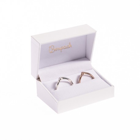Estuche para alianzas blanco interior blanco 74x48x40mm FR-8-A