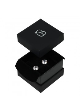 Cajas de carton negra para anillo o pendientes de joyeria bisuteria y joyas  SA-42-N