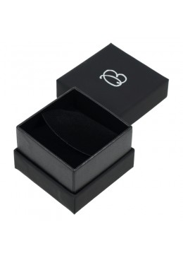 Cajas de carton negra para anillo o pendientes de joyeria bisuteria y joyas  SA-42-N