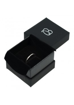 Cajas de carton negra para anillo o pendientes de joyeria bisuteria y joyas  SA-42-N