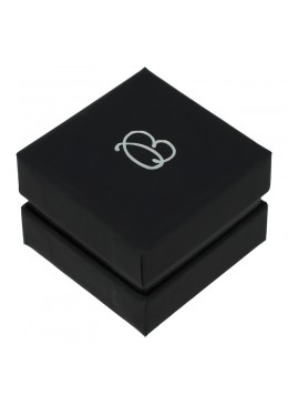 Cajas de carton negra para anillo o pendientes de joyeria bisuteria y joyas  SA-42-N