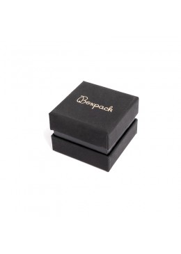 Cajas de carton negra para anillo o pendientes de joyeria bisuteria y joyas  SA-42-N