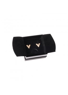 Cajas de cartón negra para pendientes colgantes y anillo de joyería bisutería y joyas  SA-61-N