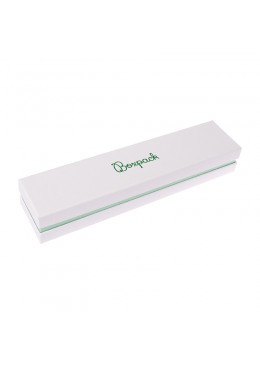 Caja de cartón blanca y aguamarina para pulseras de joyería bisutería y joyas  SA-51