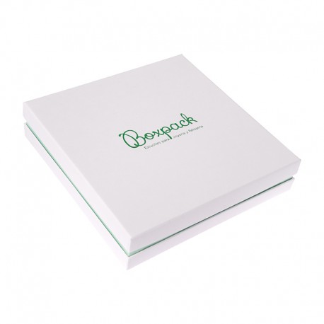 Cajas de cartón blanca y aguamarina para collar colgante aderezo de joyería bisutería y joyas  SA-18
