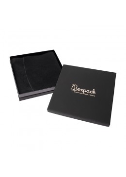 Caja de cartón negra para collar colgantes aderezo de joyería bisutería y joyas  SA-18