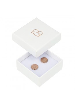 Caja de cartón blanca para pendientes para joyería, bisutería joyas ip-40 50x50x23 mm