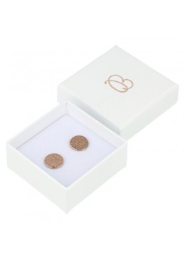 Caja de cartón blanca para pendientes para joyería, bisutería joyas ip-40 50x50x23 mm