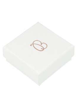 Caja de cartón blanca para pendientes para joyería, bisutería joyas ip-40 50x50x23 mm