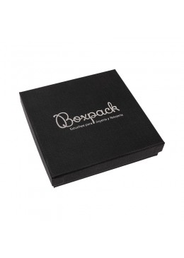 Caja de carton negra para collar gargantilla aderezo de joyeria y bisuteria EP-16-N