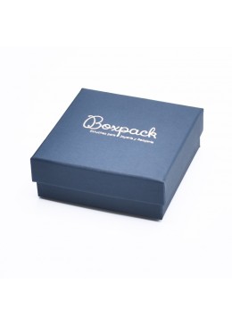 Caja de carton forrada de papel para juego colgante sortija anillo y pendientes de joyeria y bisuteria EP-81