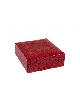 Estuche para pendientes de joyeria bisuteria 86x91x32mm rojo LZ-4-P