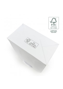 Base bolsa de papel ecologica FSC para joyeria bisuteria y relojeria FE-B-L