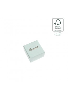 Caja eco FSC® de carton para sortija de joyeria bisuteria 51x51x33 Mm F42