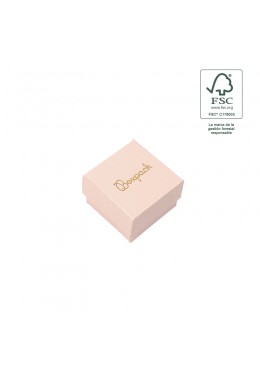 Caja eco FSC® de carton para sortija de joyeria bisuteria 51x51x33 Mm F42