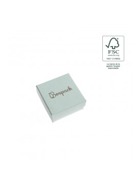 Caja eco FSC® de carton para pendientes, anillo y colgante de joyeria bisuteria 65x65x29Mm F61