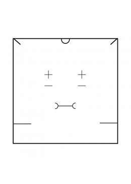 Esquema interior de carton para collar o aderezo de joyeria bisuteria F17