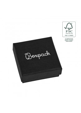Caja eco FSC® de carton para pendientes de joyeria bisuteria 50x50x23Mm F40
