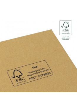 Caja eco FSC® de carton para pendientes interior espuma de joyeria bisuteria 50x50x23Mm F40