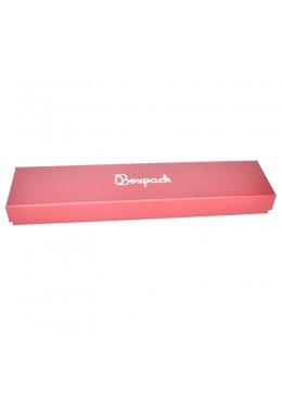 Caja de carton forrada de papel brillo para pulsera extendida de joyeria y bisuteria O-EP-51