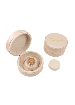 Joyero de viaje rosa para pulseras y charms 95X95X45 mm JY-2-R 