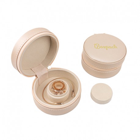 Joyero de viaje rosa para pulseras y charms 95X95X45 mm JY-2-R 