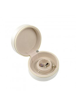 Joyero de viaje blanco para pulseras y charms 95X95X45 mm JY-2-B