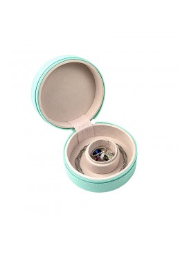 Joyero de viaje aguamarina para pulseras y charms 95X95X45 mm JY-2-A