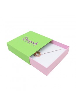 Caja de carton para collar o aderezo de joyeria y bisuteria SL-17