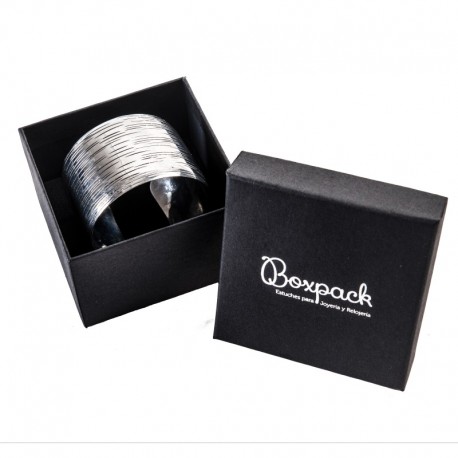 EP-89-N  CAJA NEGRA PARA BRAZALETE O RELOJ  90x90x58 mm.