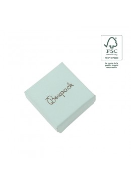 Caja eco FSC® de carton para pendientes de joyeria bisuteria 50x50x23Mm F40