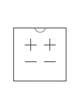 Esquema interior de carton para pendientes de joyeria bisuteria F40